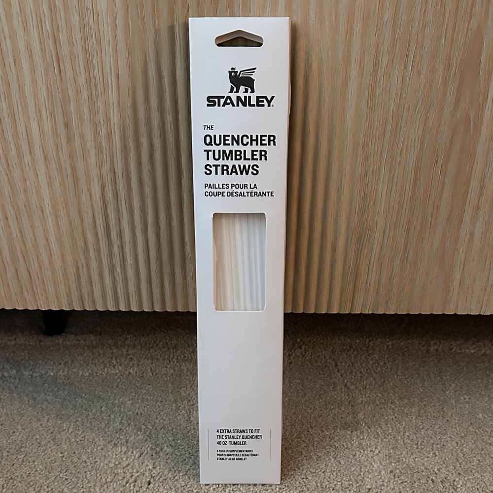 Stanley Clear 40oz Quencher Tumbler Straws - Set of 4 Brand New